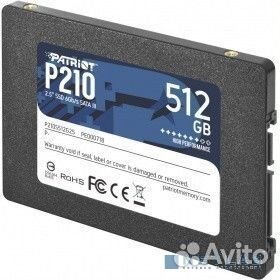 Patriot SSD 512Gb P210 P210S512G25 SATA 3.0