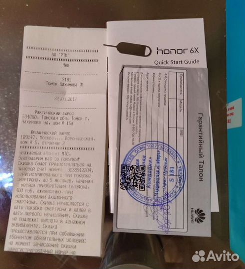 Продам Honor 6X