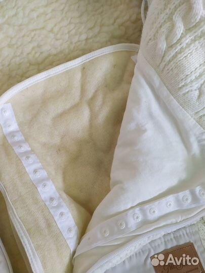 Конверт одеяло на выписку вязанное