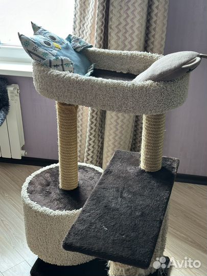 Когтеточка домик для кошки бу