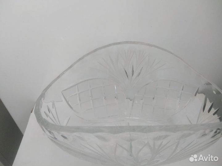 Хрусталь. Салатник, фужеры, штоф