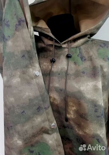 Пончо дождевик накидка мох плащ военный
