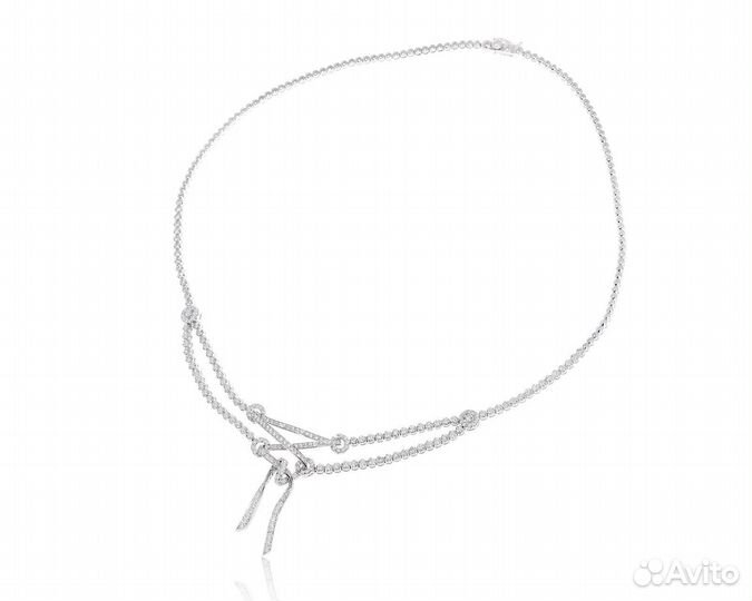 Золотое колье с бриллиантами 4.54ct