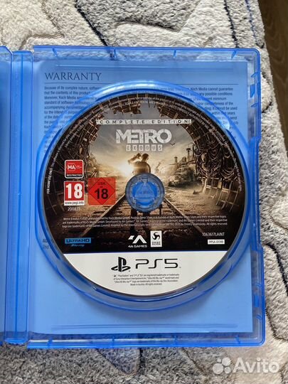 Metro exodus ps5 диск (полное издание)