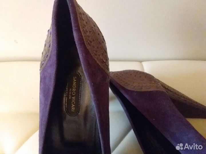 Туфли женские замша Италия Sandro Vicari 40