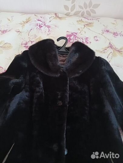 Шуба мутон норка