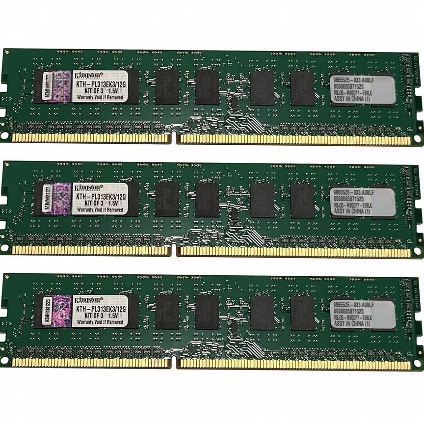 [KTH-PL313EK3/12G] Оперативная Память Kingston 12gb Kth-Pl313ek3/12g