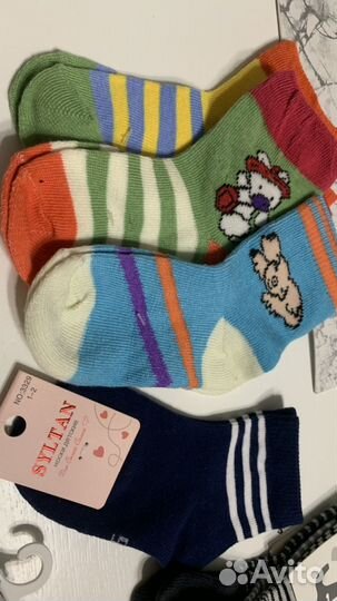 Детские новые носки на мальчика на девочку