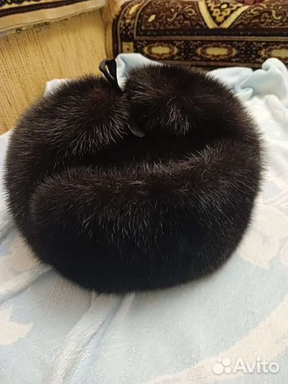 Норковая шапка мужская