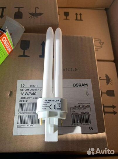 Лампа люминесцентная Osram Dulux d 18W/840