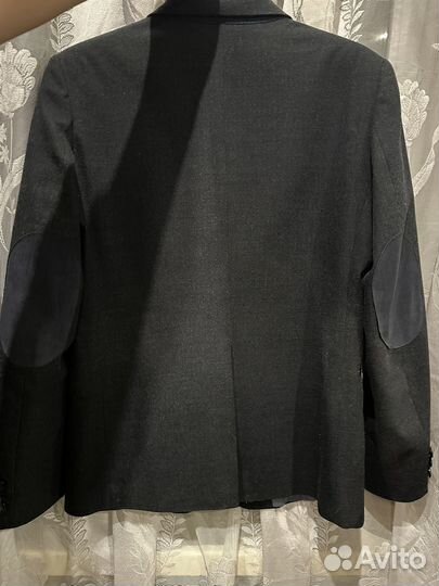Пиджак для мальчика школьный серый