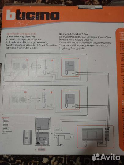 Домофон bticino(новая Италия, комплект)