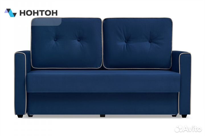 Диван еврокнижка Леон темно-синий