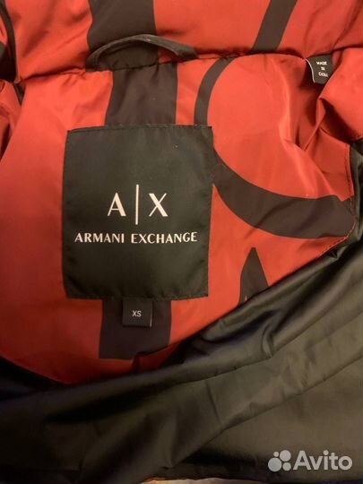 Armani exchange пуховик