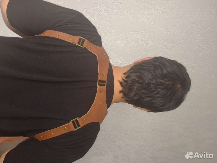 Разгрузка для фотографа кожа на 2 фотоаппарата