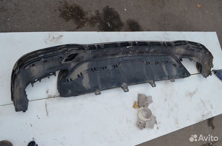 Юбка заднего бампера Mercedes GLE W166 GLS X166