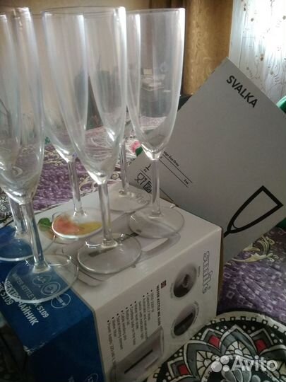 Бокалы вино, шамп.стопки, стаканы Luminarc,Икея