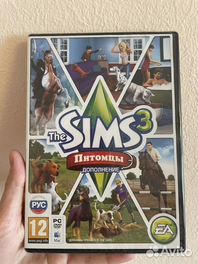 Диск для пк The Sims 3 Питомцы (новый, силд)
