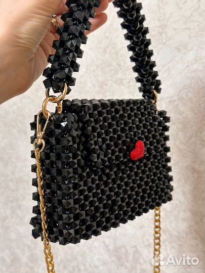 Сумка из бусин,ручной работы