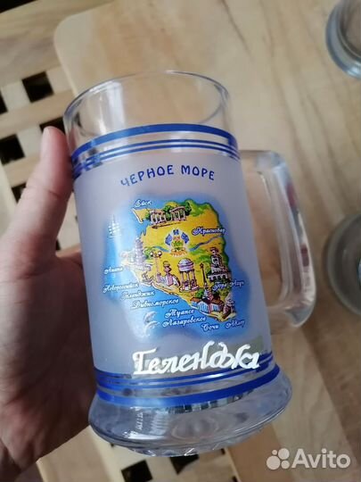 Пивной бокал стакан стеклянная кружка с ручкой