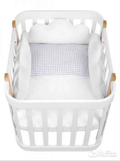 Бортики в кроватку happy baby