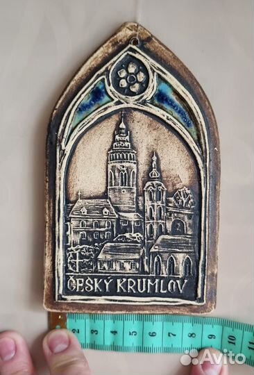 Панно из глины замок Чешский Крумлов 9х14