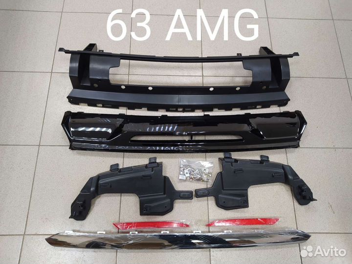 Тюнинг комплект 63 amg w222 на задний бампер