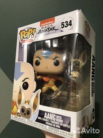 Funko pop Aang with Momo