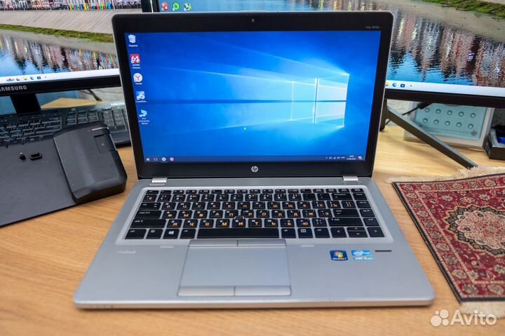 Hp elitbook 9470m i5 8gb/ ssd 500gb с док-станцией