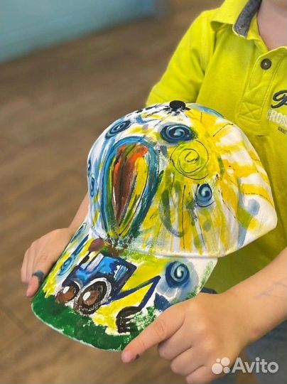 Мастер-класс по росписи бейсболки