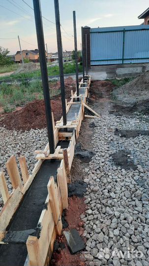 Строительная бригада Бетонная работа