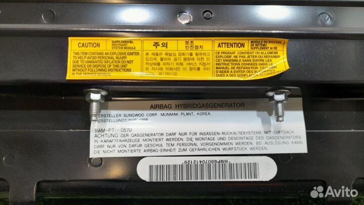 Подушка безопасности в торпедо Hyundai Sonata 4 EF