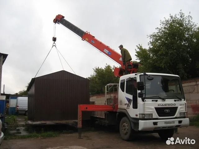 Перевозка гаража манипулятором