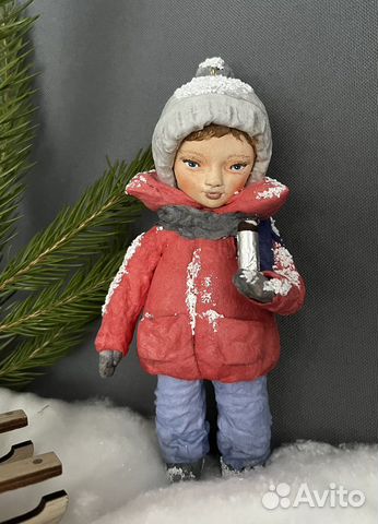 Ватные елочные игрушки