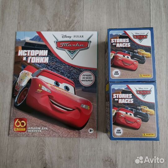 Комплект альбом и наклейки Тачки panini