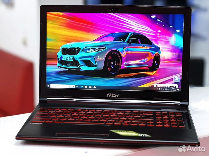 Игровой ноутбук MSI / Core i7-8750H / Nvidia GTX