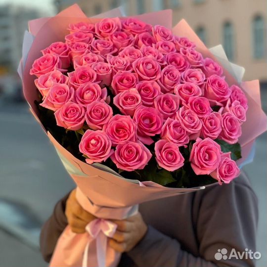 101роза Микс 70см с доставкой