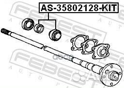 Подшипник полуоси toyota