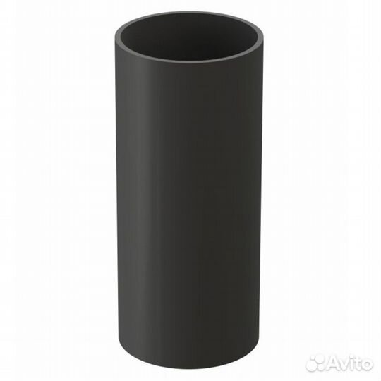 Труба водосточная пластиковая d85 мм 1 м графитовы