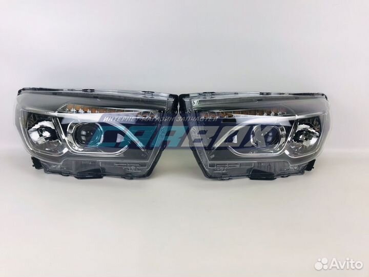 Тюнинг фары LED с линзой диодные с дхо LADA Vesta