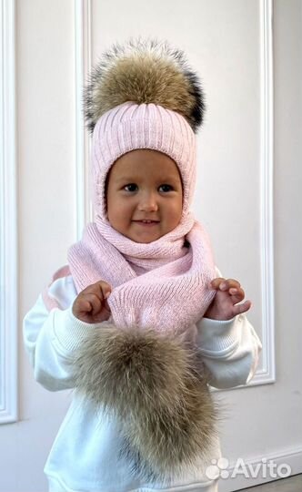 Комплект шапка и шарф