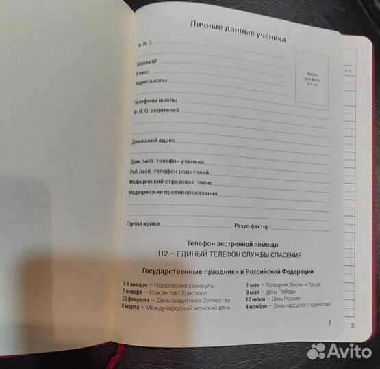 Дневник школьный (новый)