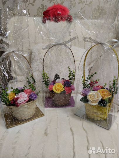 Мыло ручной работы букеты