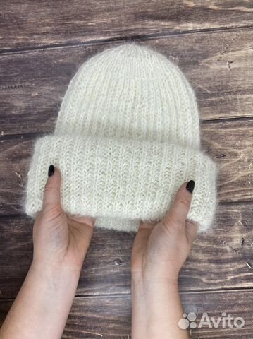 Женская пуховая шапка такори