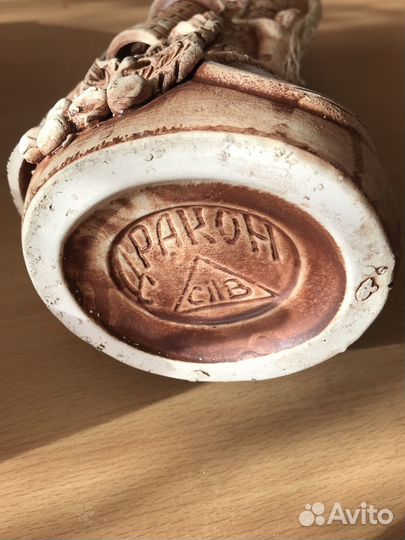 Ваза глиняная ручной работы Дракон