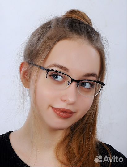 Очки корригирующие для зрения -2,5 черные