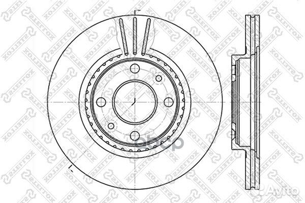 6020-3910V-SX диск тормозной передний Renault