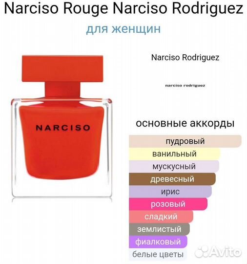 Духи Narciso Rodriquez Rouge