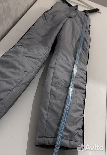 Детские зимние штаны теплые на подтяжках