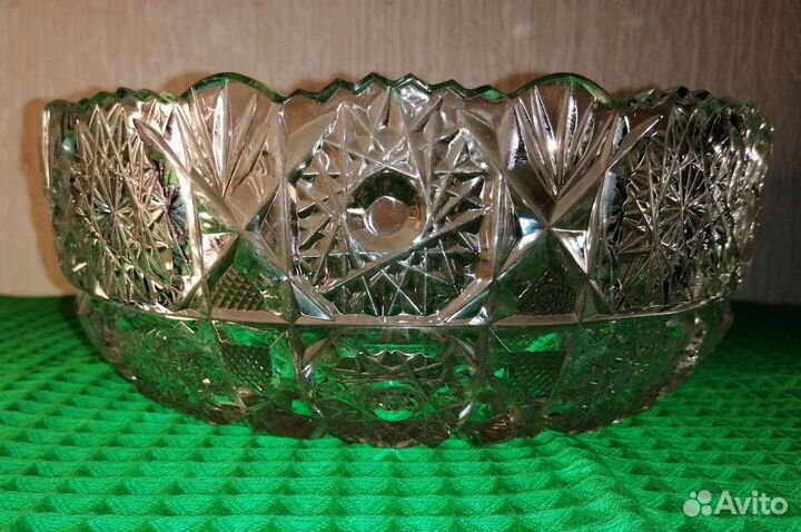 Ваза хрустальная для салатов и фруктов